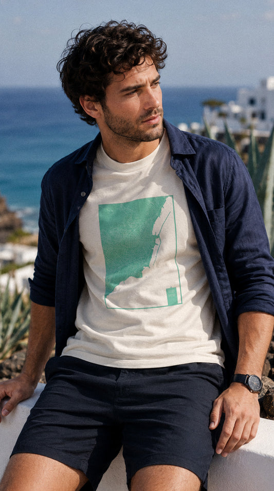 Camiseta eco: Mapa de Santa Cruz de Tenerife