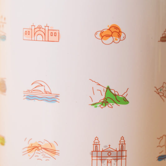 Taza: iconos de Tenerife