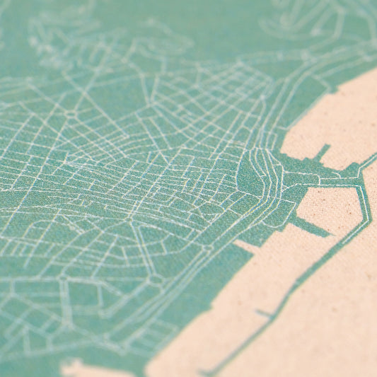 Bolso tote: mapa de Santa Cruz de Tenerife