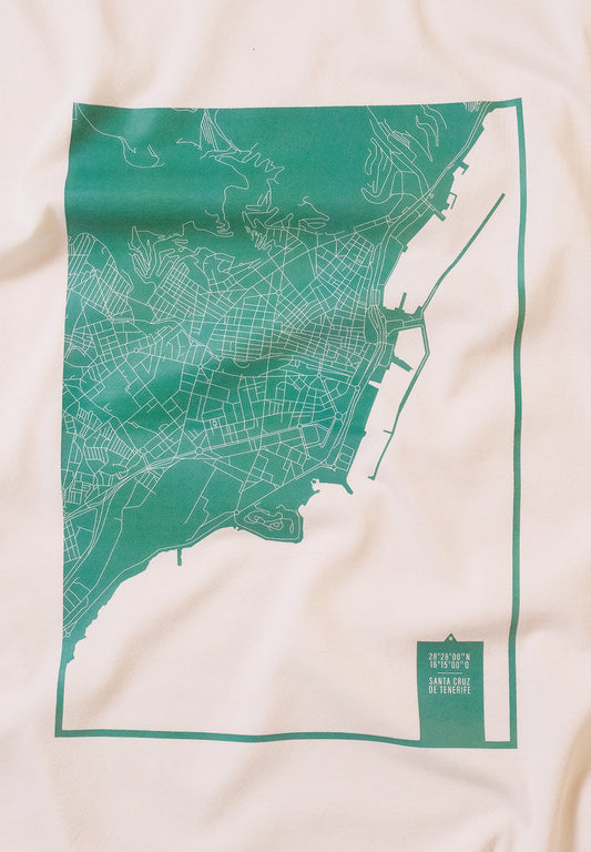 Camiseta eco: Mapa de Santa Cruz de Tenerife