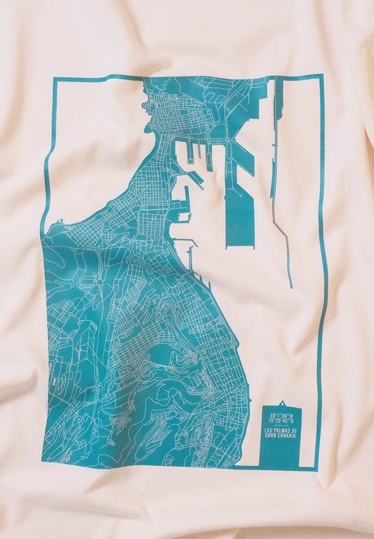 Camiseta eco: Mapa de Las Palmas de Gran Canaria