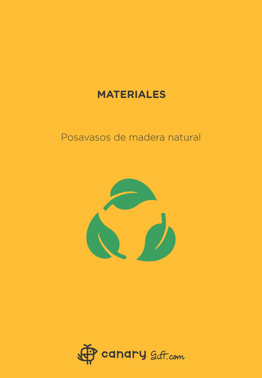 Set de 4 posavasos de pino natural: Iconos de Tenerife