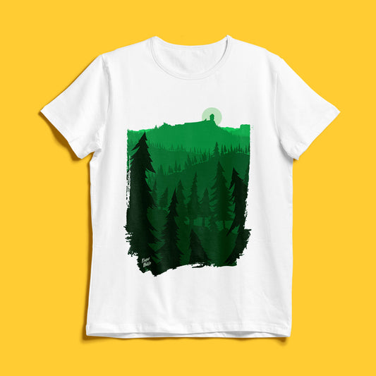 Camiseta blanca Roque Nublo - Gran Canaria