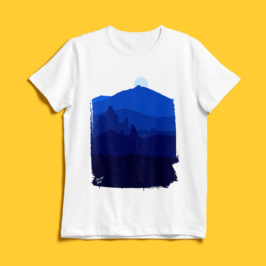 Camiseta con la silueta del pico del Teide