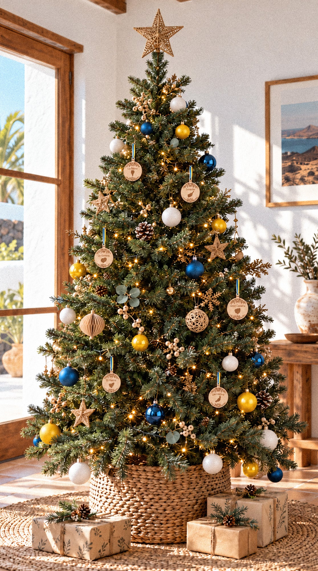 Bolas de Navidad de madera · Islas Canarias