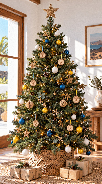 Bolas de Navidad de madera · Islas Canarias