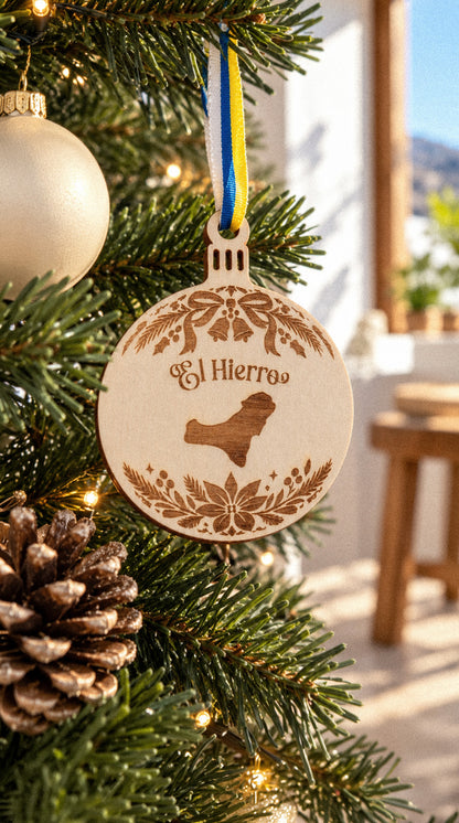 Bolas de Navidad de madera · Islas Canarias