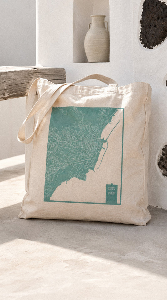 Bolso tote: mapa de Santa Cruz de Tenerife