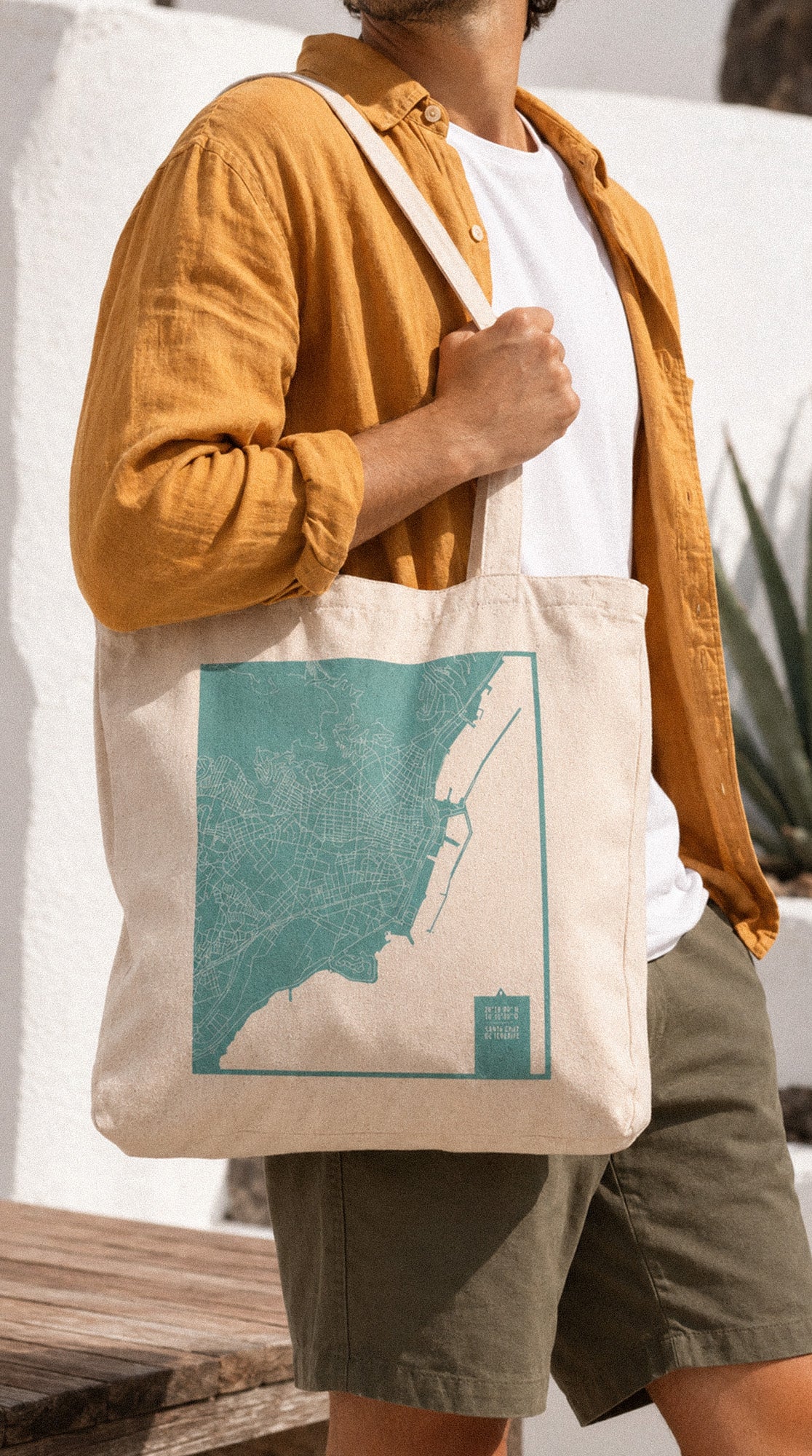 Bolso tote: mapa de Santa Cruz de Tenerife