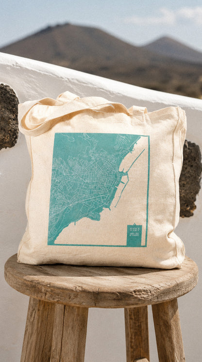 Bolso tote: mapa de Santa Cruz de Tenerife