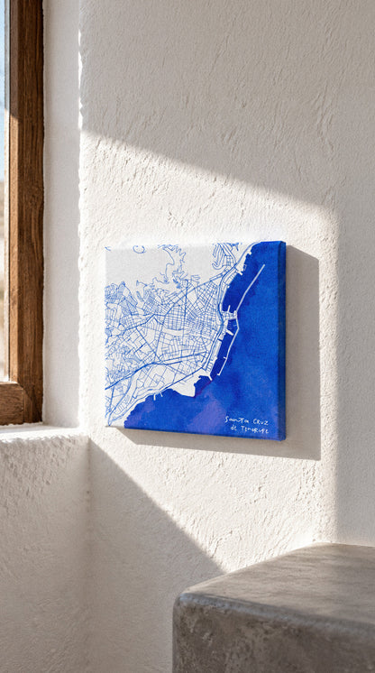 Cuadros en lienzo de Ciudades Canarias · 12x12cm