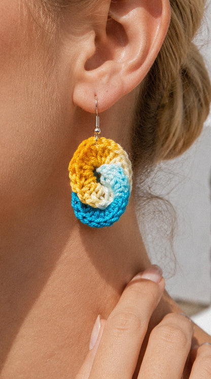Pendientes de crochet Brisa