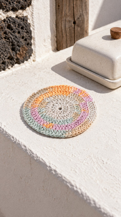 Posavasos de crochet hecho a mano