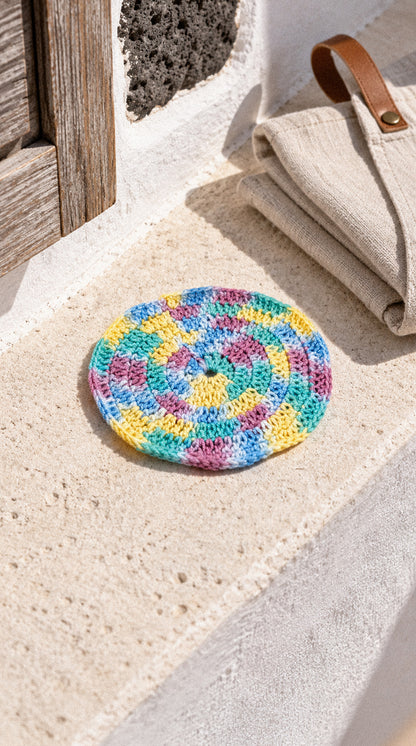 Posavasos de crochet hecho a mano