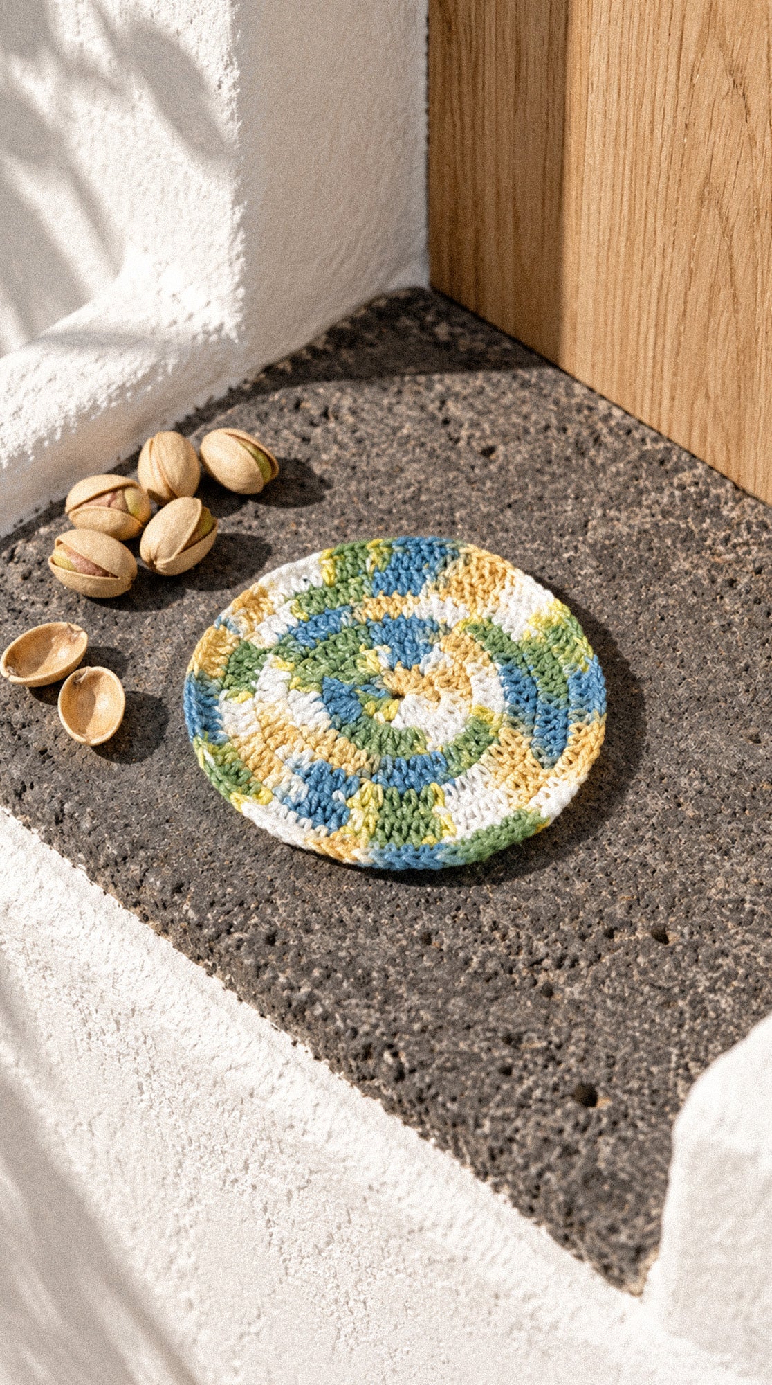 Posavasos de crochet hecho a mano
