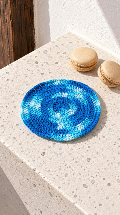 Posavasos de crochet hecho a mano