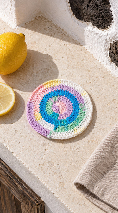 Posavasos de crochet hecho a mano