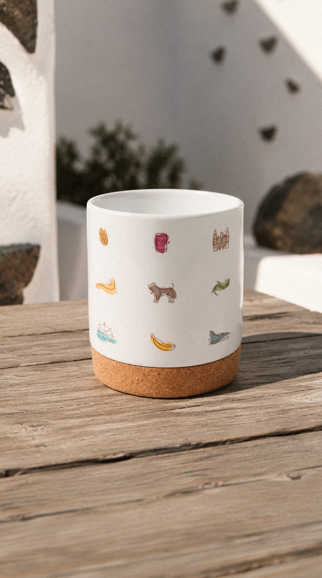 Taza: iconos de Gran Canaria