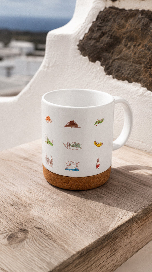 Taza: iconos de Tenerife