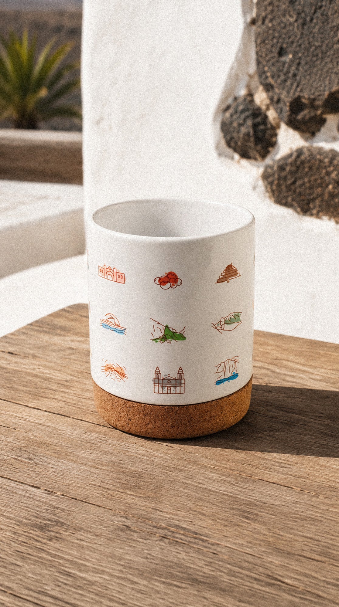 Taza: iconos de Tenerife