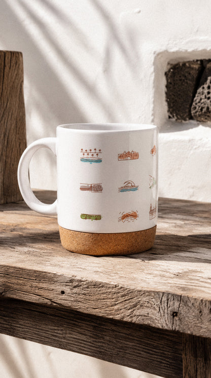 Taza: iconos de Tenerife