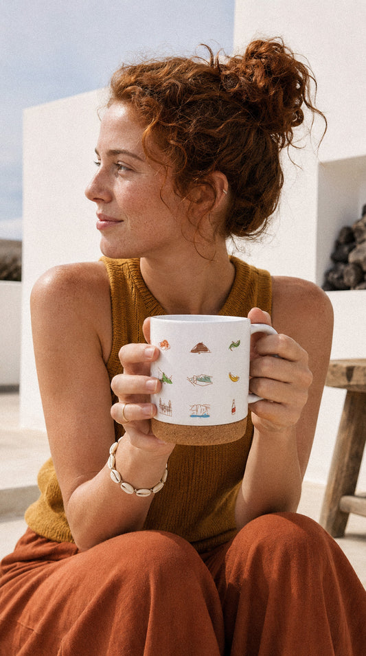 Taza: iconos de Tenerife