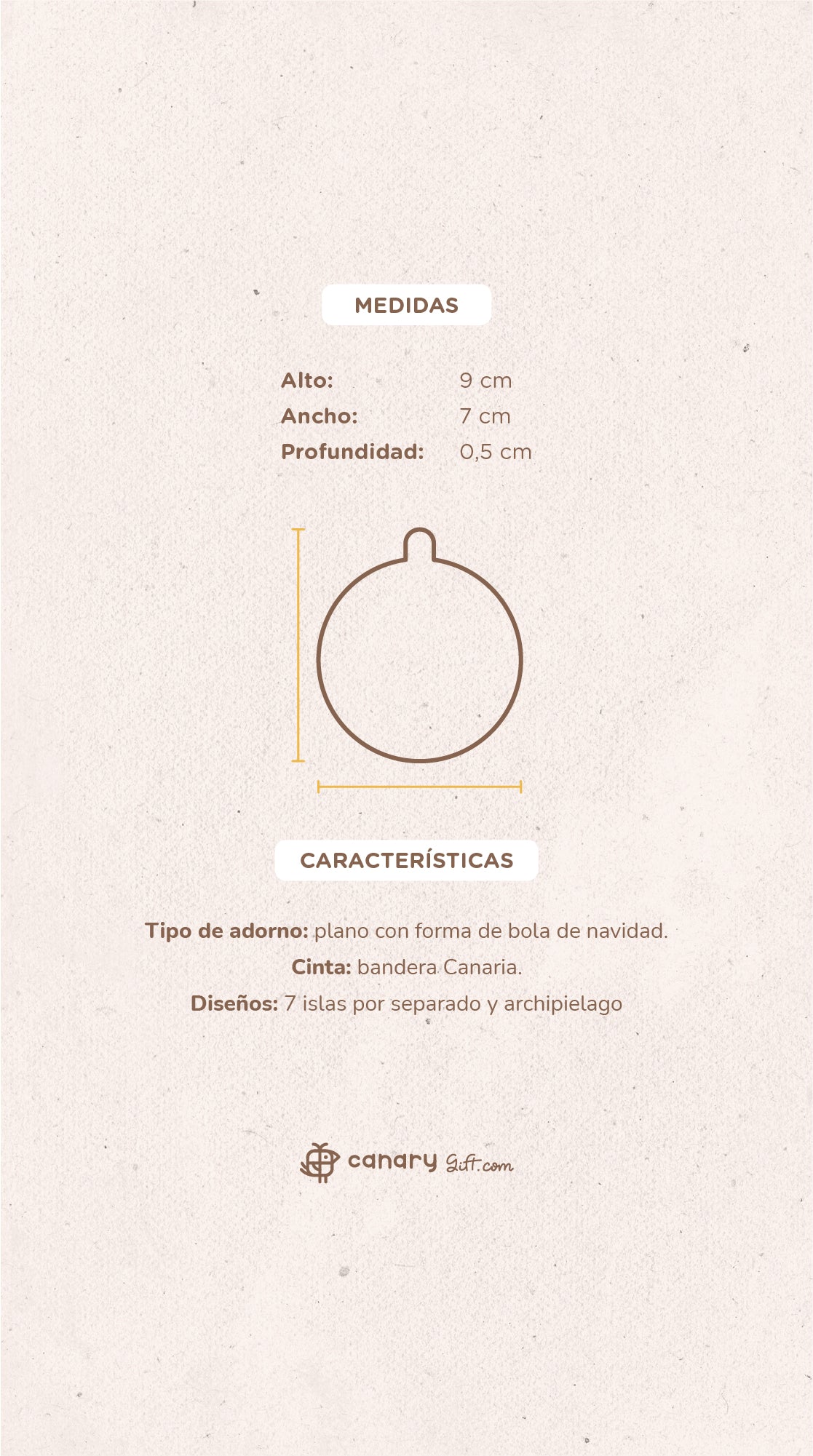 Bolas de Navidad de madera · Islas Canarias
