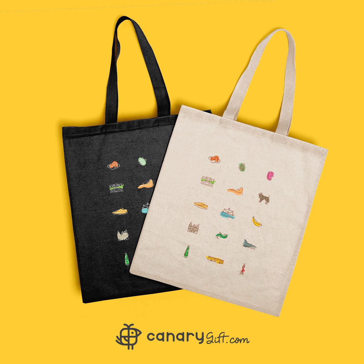 Bolso con Iconos de Gran Canaria