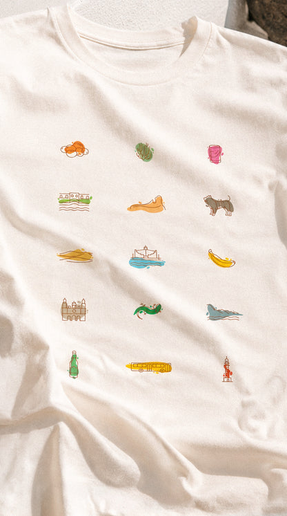 Camiseta eco: Iconos de Gran Canaria