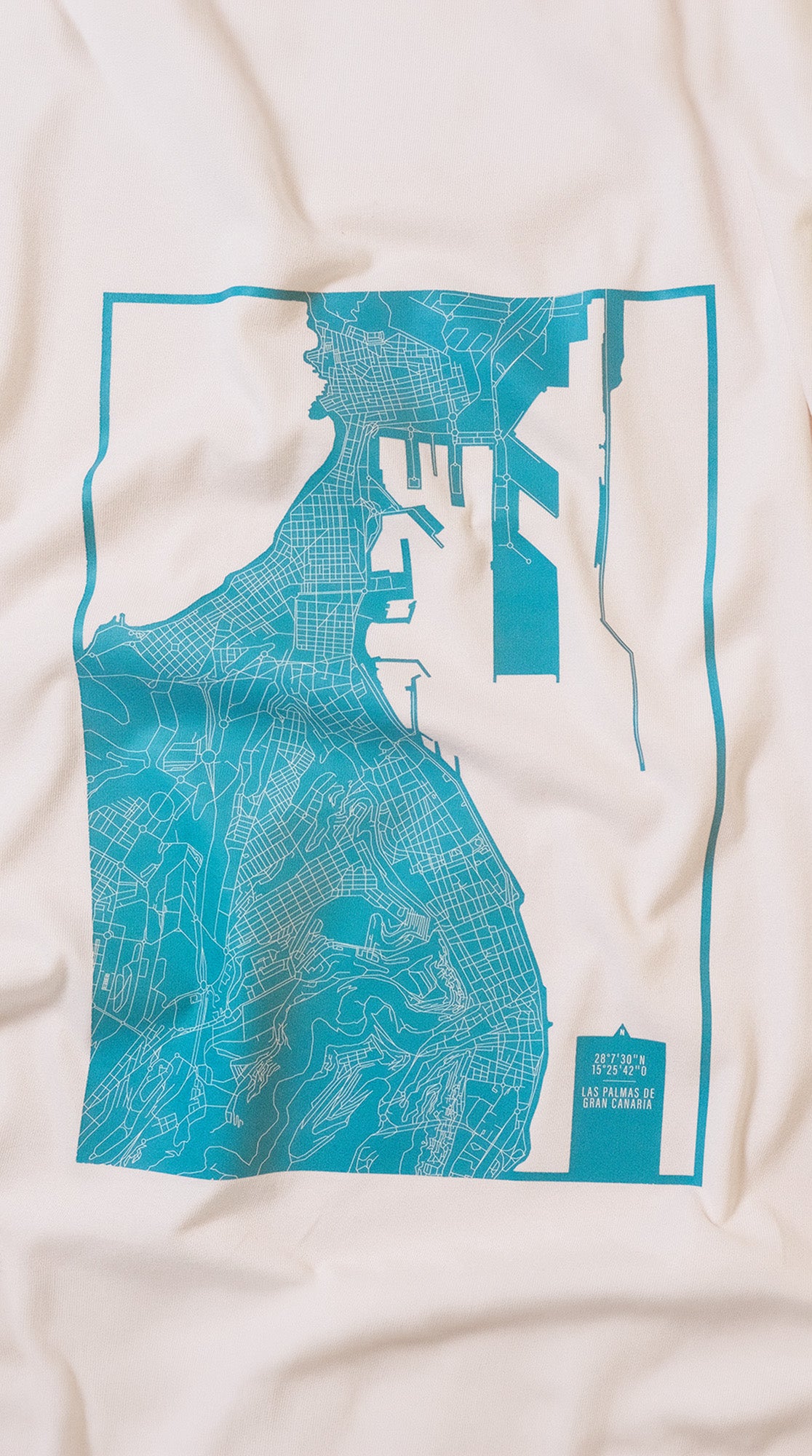 Camiseta eco: Mapa de Las Palmas de Gran Canaria