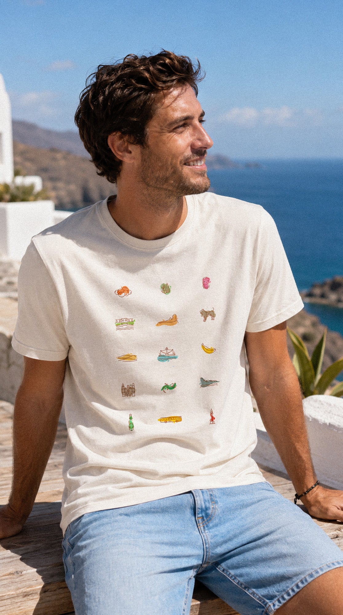 Camiseta eco: Iconos de Gran Canaria