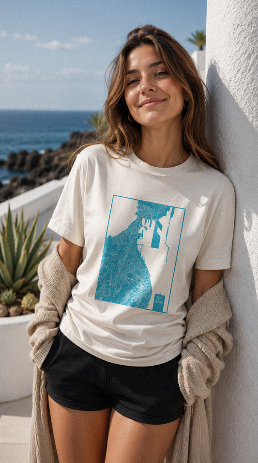 Camiseta eco: Mapa de Las Palmas de Gran Canaria