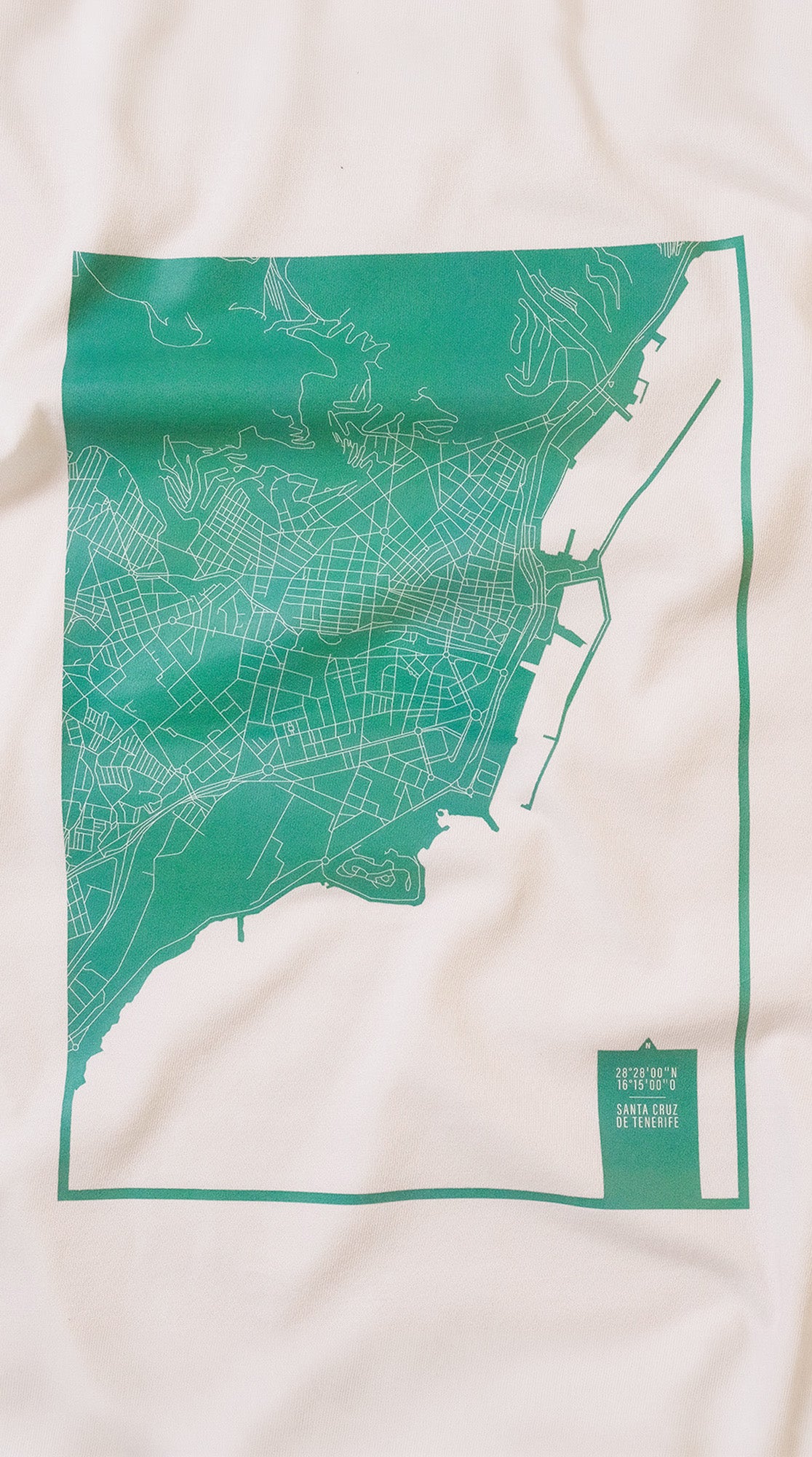 Camiseta eco: Mapa de Santa Cruz de Tenerife