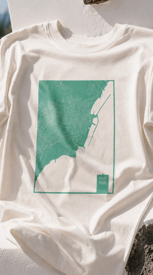 Camiseta eco: Mapa de Santa Cruz de Tenerife