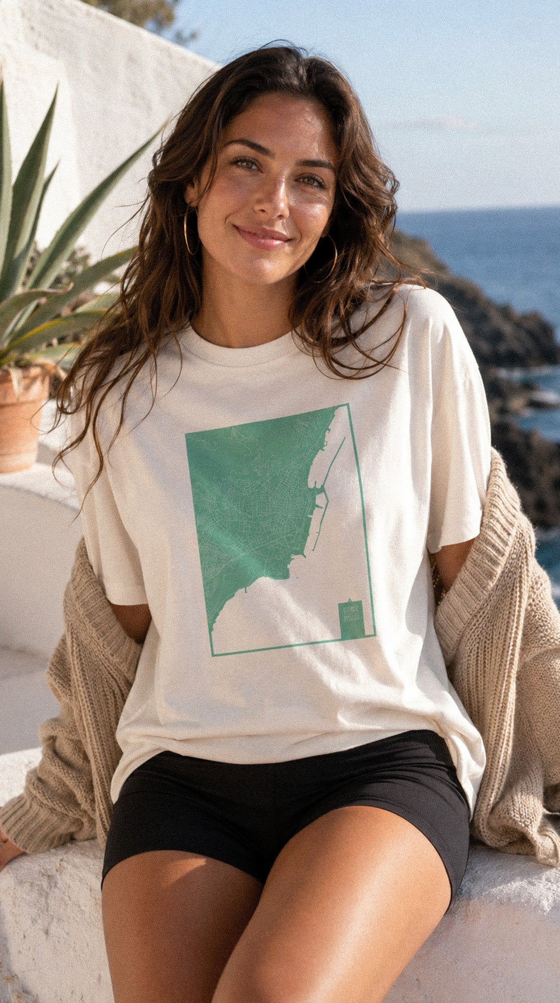 Camiseta eco: Mapa de Santa Cruz de Tenerife