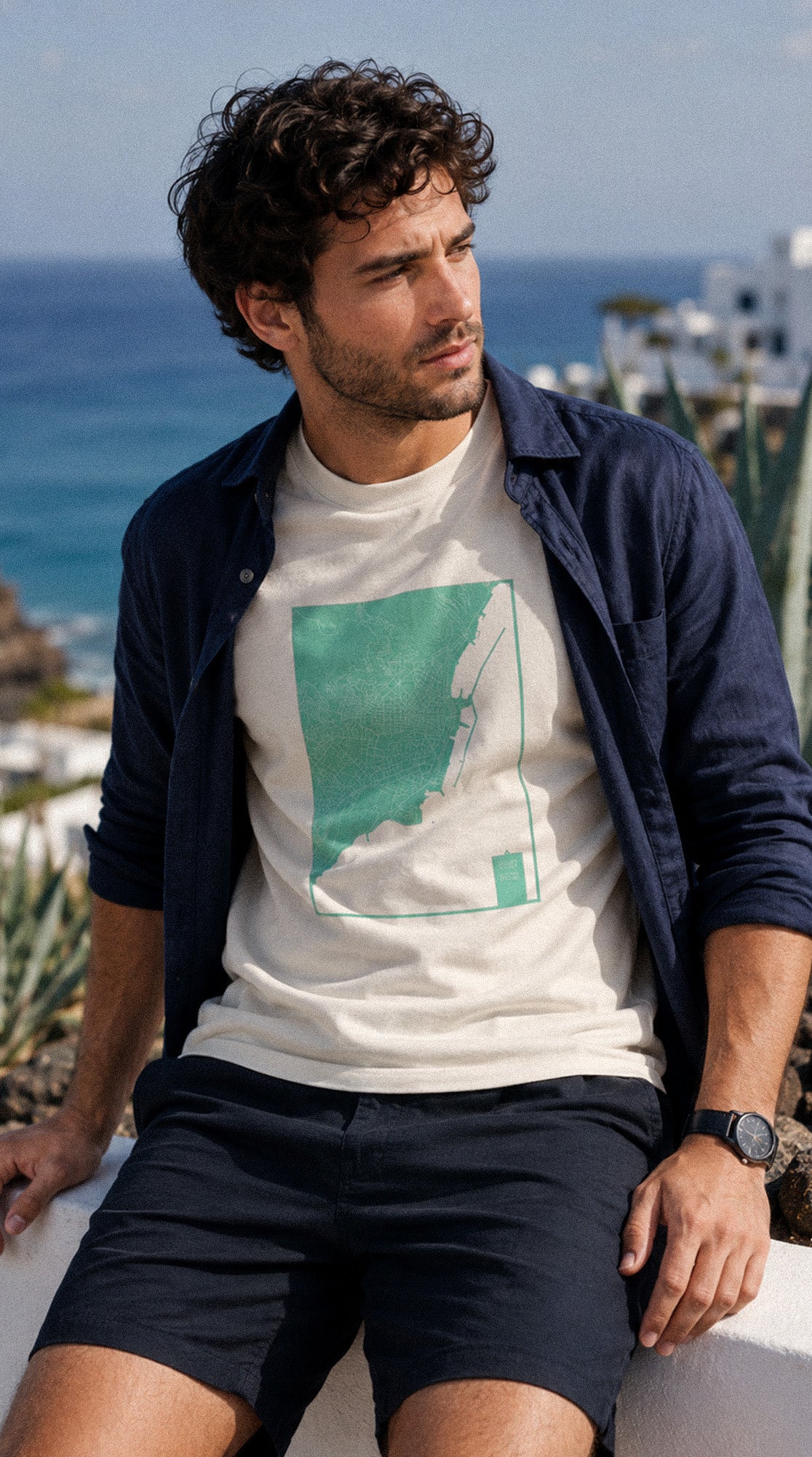 Camiseta eco: Mapa de Santa Cruz de Tenerife