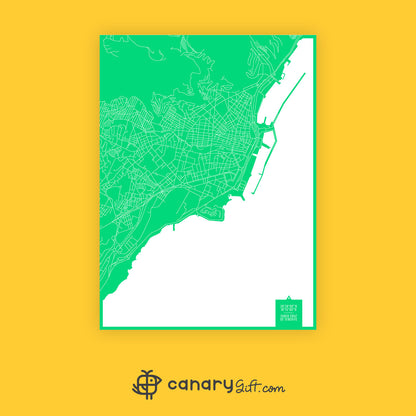 Camiseta del mapa de Santa Cruz de Tenerife