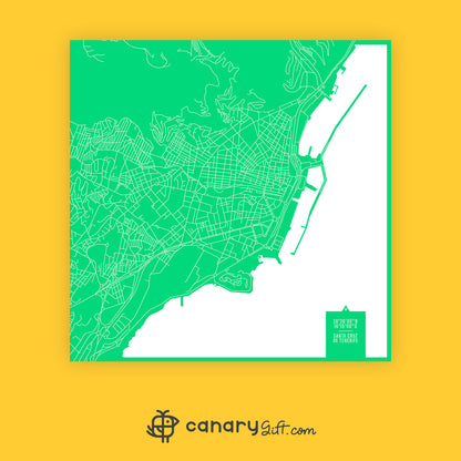 Bolso del mapa de Santa Cruz de Tenerife