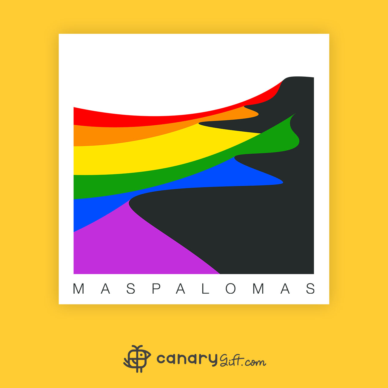 Camiseta multicolor de las Dunas de Maspalomas