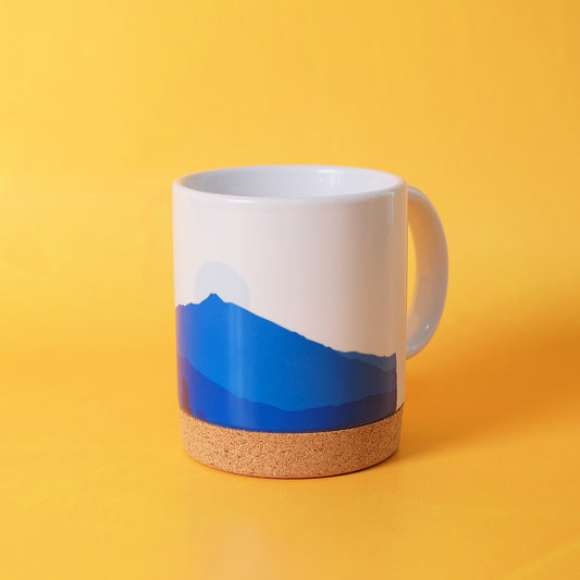Taza con la silueta del pico del Teide, Tenerife