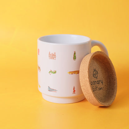 Taza: iconos de Gran Canaria
