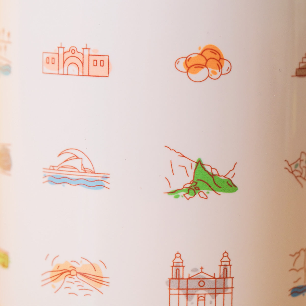 Taza: iconos de Tenerife