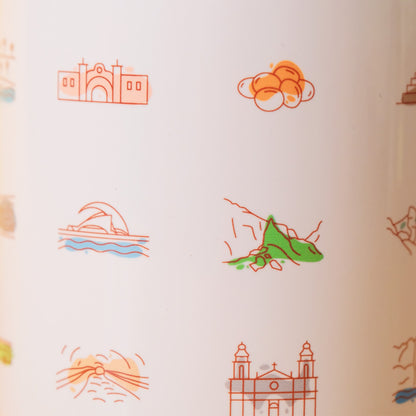 Taza: iconos de Tenerife