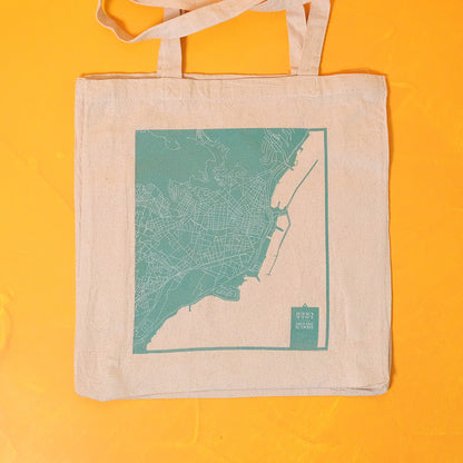 Bolso tote: mapa de Santa Cruz de Tenerife