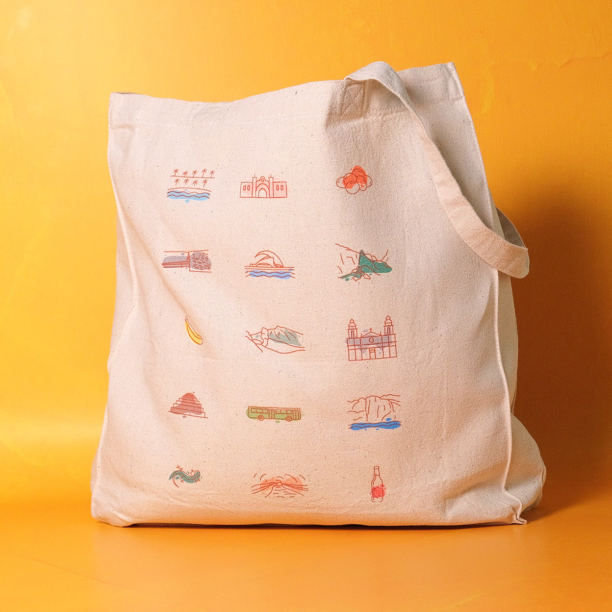 Bolso con Iconos de Tenerife