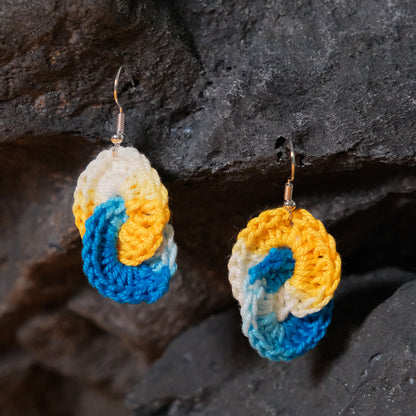 Pendientes artesanales en crochet: Salitre