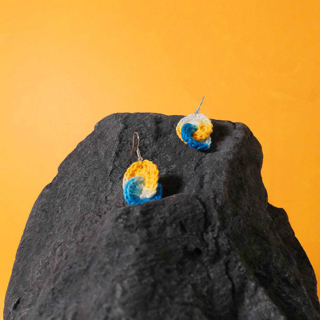 Pendientes artesanales en crochet: Salitre