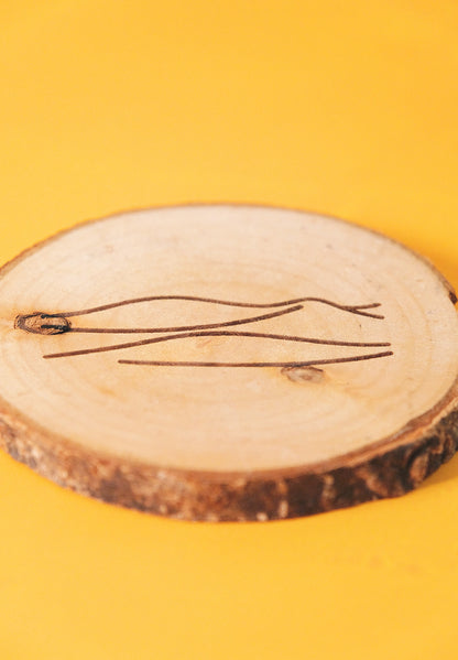 Set de 4 posavasos de pino natural: Iconos de Gran Canaria