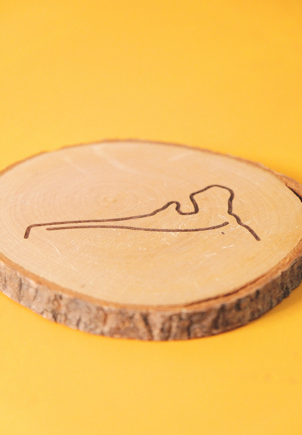 Set de 4 posavasos de pino natural: Iconos de Gran Canaria