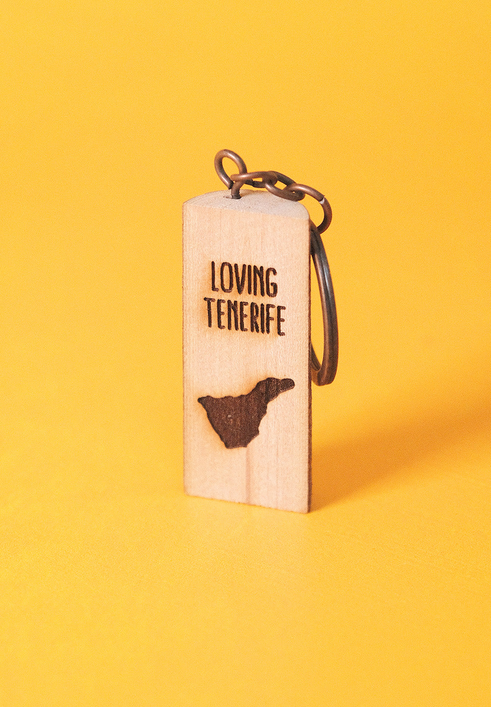 Llavero de madera: Loving Tenerife